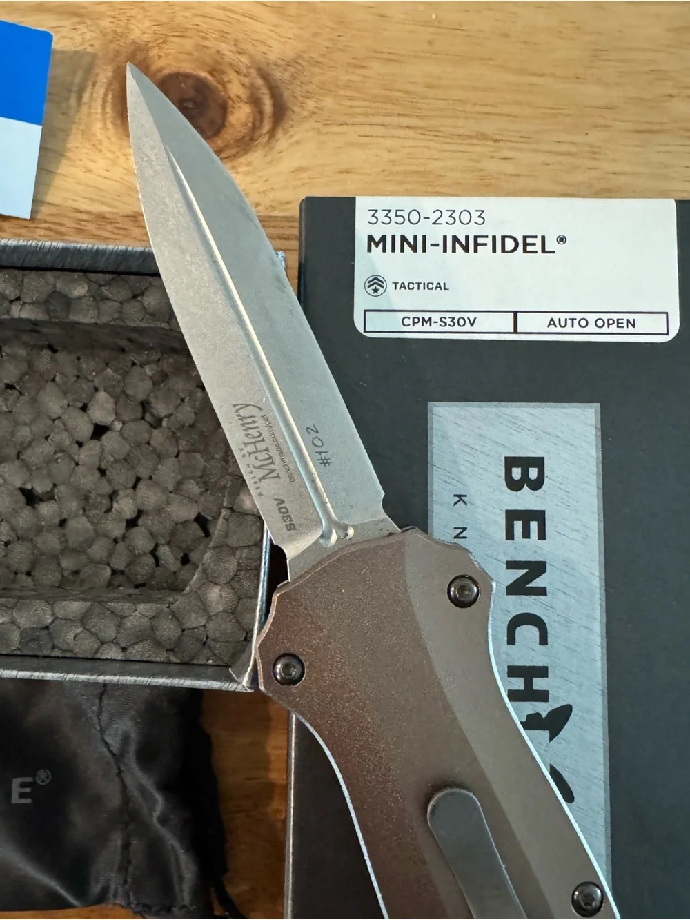 Mini-Infidel Automatic Knife — Brand new condition. Limited edition.